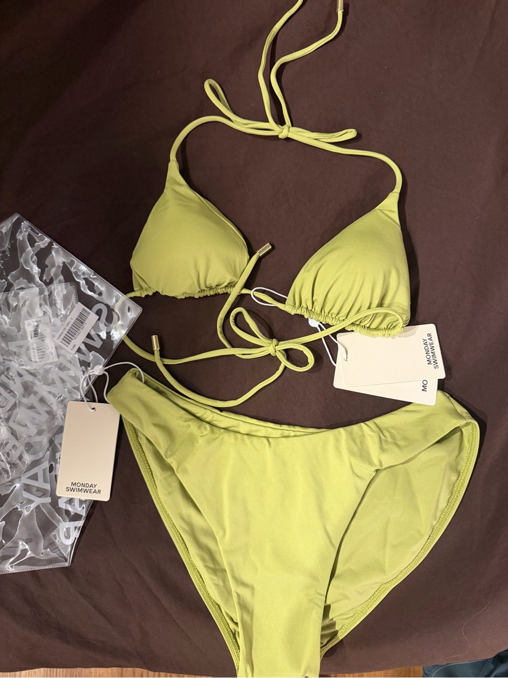 Monday Swimwear Apple Triangle Bikini Set